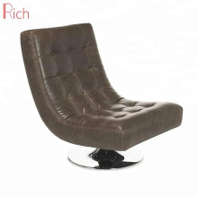 New Design Furniture Leather Tatami Half Moon Sofa Chair For Single